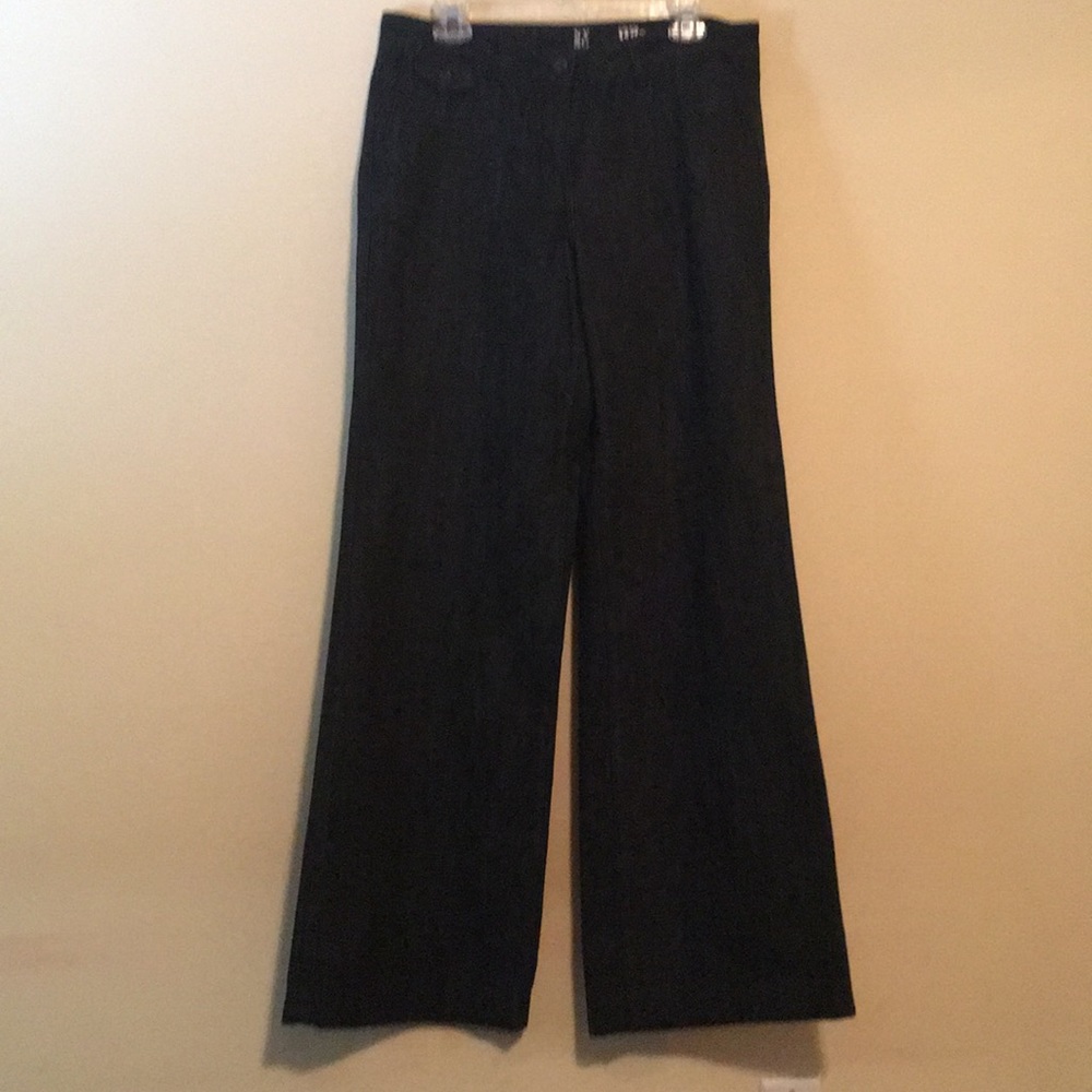 Navy wide leg tall jean